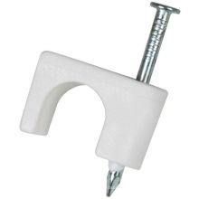 White rg59 rg6 table desk top cable clips